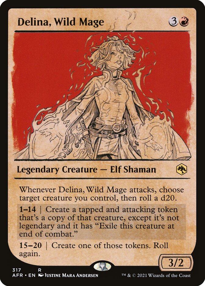 Magic the Gathering Card - Delina, Wild Mage - MTG Circle