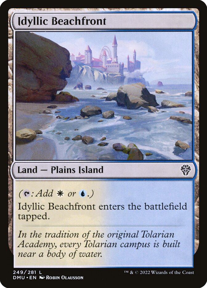 Magic the Gathering Card - Idyllic Beachfront - MTG Circle