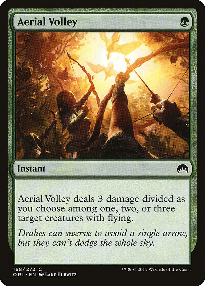 Magic the Gathering Card - Aerial Volley - MTG Circle