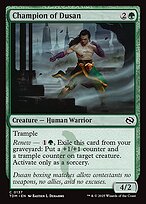 Magic the Gathering Card - Champion of Dusan - MTG Circle
