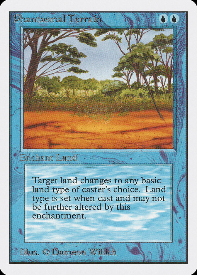 Magic the Gathering Card - Phantasmal Terrain - MTG Circle