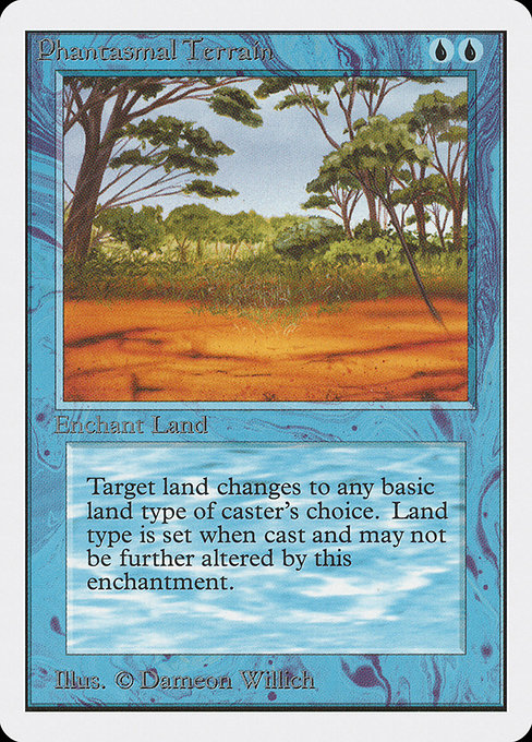 Magic the Gathering Card - Phantasmal Terrain - MTG Circle