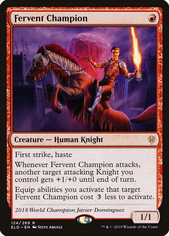 Magic the Gathering Card - Fervent Champion - MTG Circle