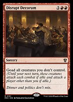 Magic the Gathering Card - Disrupt Decorum - MTG Circle