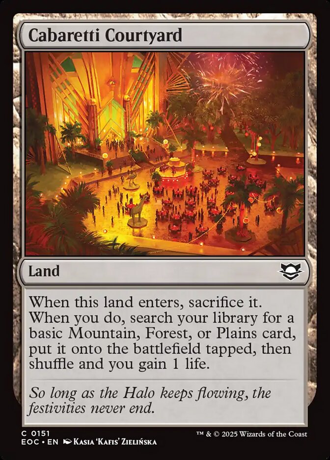 Magic the Gathering Card - Cabaretti Courtyard - MTG Circle