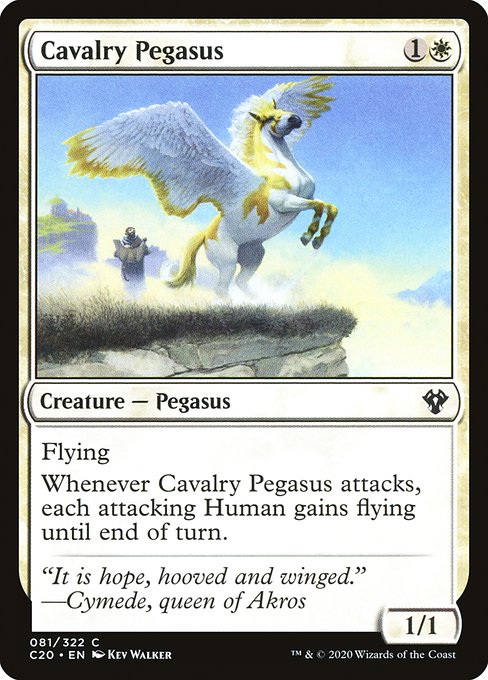 Magic the Gathering Card - Cavalry Pegasus - MTG Circle