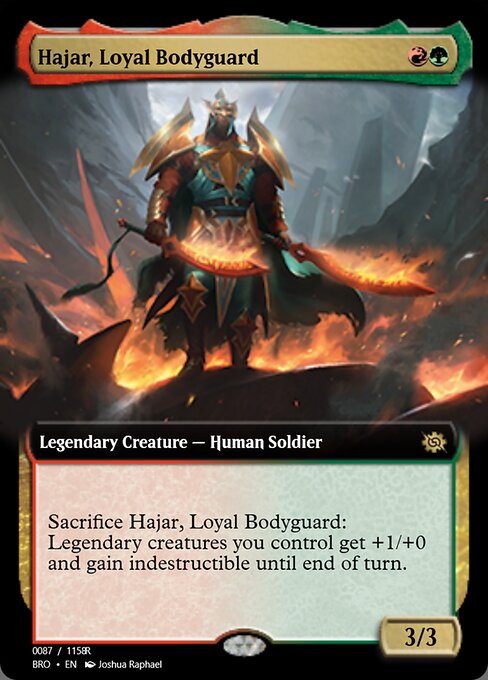 Magic the Gathering Card - Hajar, Loyal Bodyguard - MTG Circle
