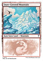 Magic the Gathering Card - Snow-Covered Mountain - MTG Circle