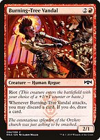 Magic the Gathering Card - Burning-Tree Vandal - MTG Circle