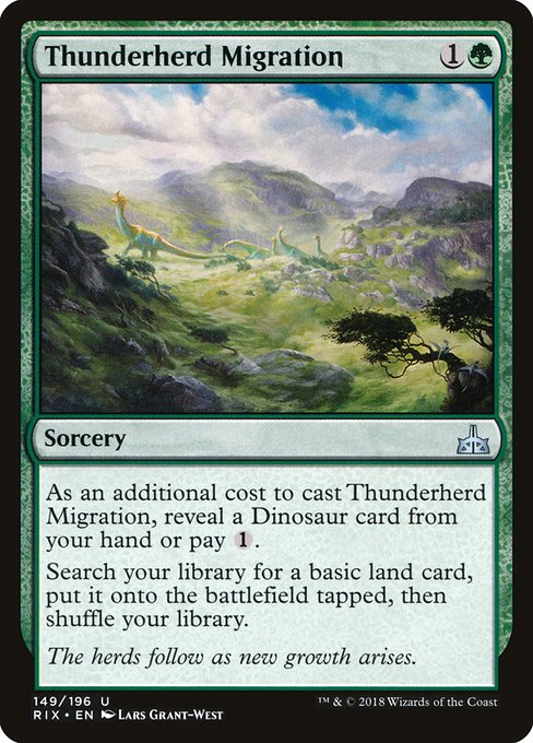 Magic the Gathering Card - Thunderherd Migration - MTG Circle
