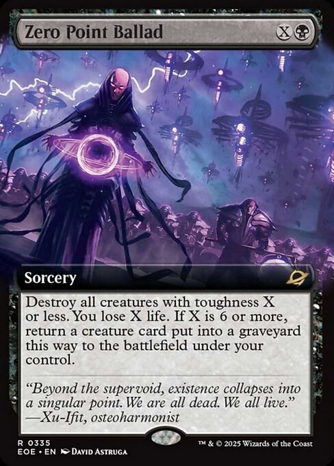 Magic the Gathering Card - Zero Point Ballad - MTG Circle