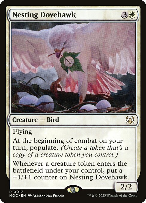 Magic the Gathering Card - Nesting Dovehawk - MTG Circle