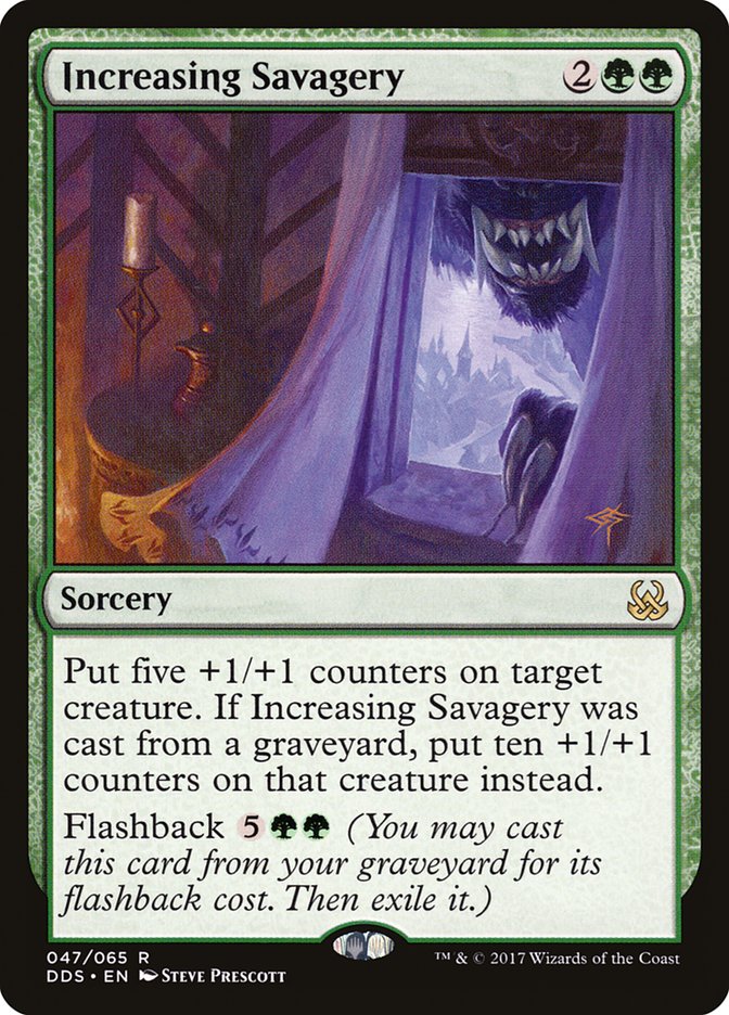 Magic the Gathering Card - Increasing Savagery - MTG Circle