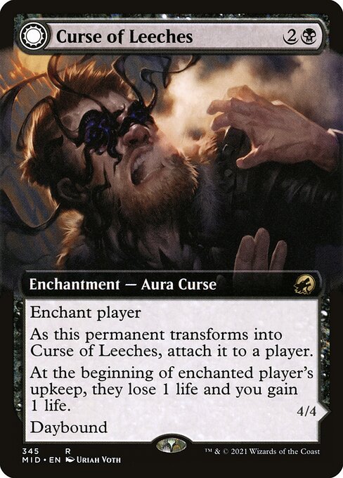 Magic the Gathering Card - Curse of Leeches - MTG Circle