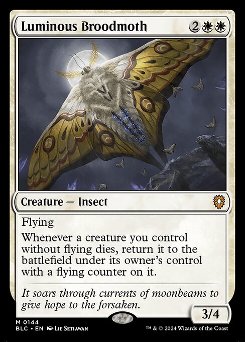 Magic the Gathering Card - Luminous Broodmoth - MTG Circle