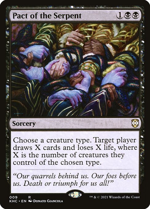 Magic the Gathering Card - Pact of the Serpent - MTG Circle