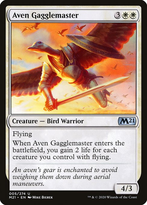 Magic the Gathering Card - Aven Gagglemaster - MTG Circle