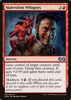 Magic the Gathering Card - Malevolent Whispers - MTG Circle