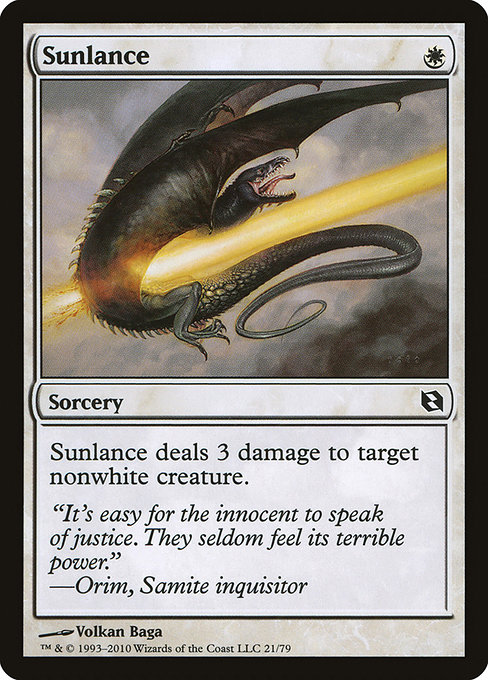 Magic the Gathering Card - Sunlance - MTG Circle