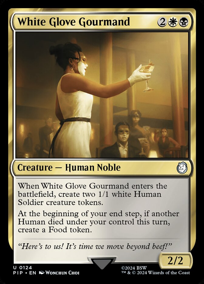 Magic the Gathering Card - White Glove Gourmand - MTG Circle