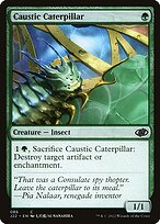 Magic the Gathering Card - Caustic Caterpillar - MTG Circle