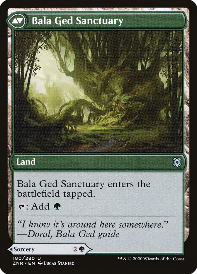 Magic the Gathering Card - Bala Ged Sanctuary - MTG Circle