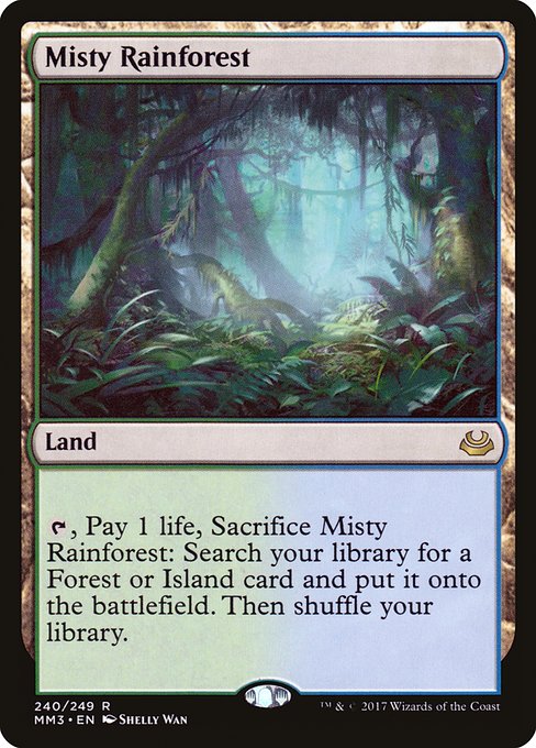 Magic the Gathering Card - Misty Rainforest - MTG Circle