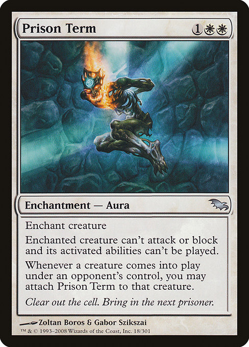 Magic the Gathering Card - Prison Term - MTG Circle