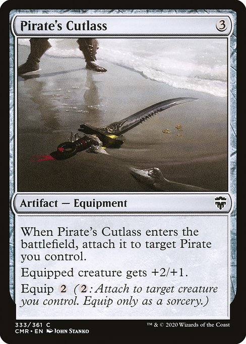 Magic the Gathering Card - Pirate's Cutlass - MTG Circle