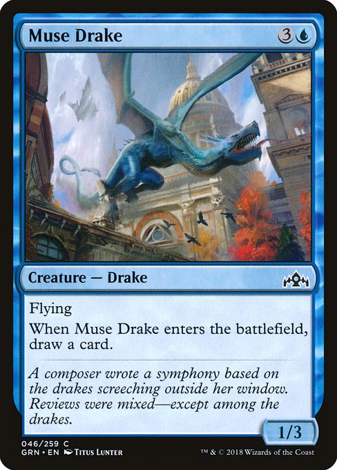 Magic the Gathering Card - Muse Drake - MTG Circle