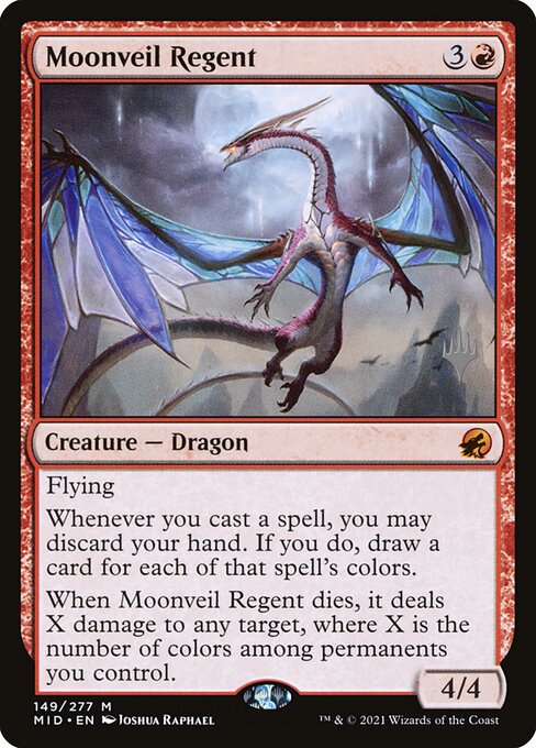 Magic the Gathering Card - Moonveil Regent - MTG Circle