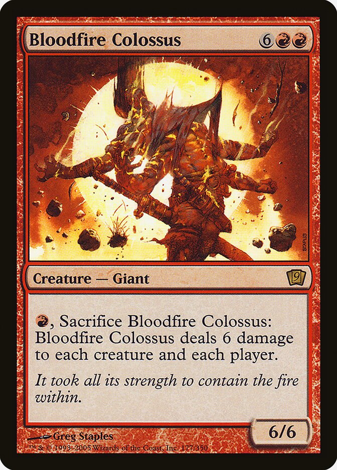 Magic the Gathering Card - Bloodfire Colossus - MTG Circle