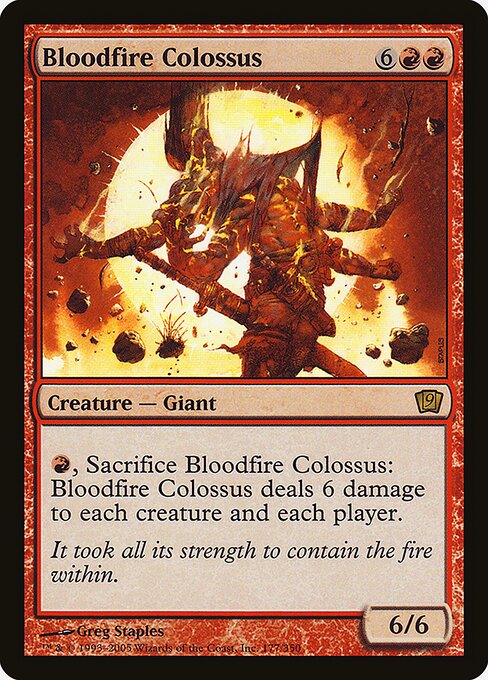 Magic the Gathering Card - Bloodfire Colossus - MTG Circle