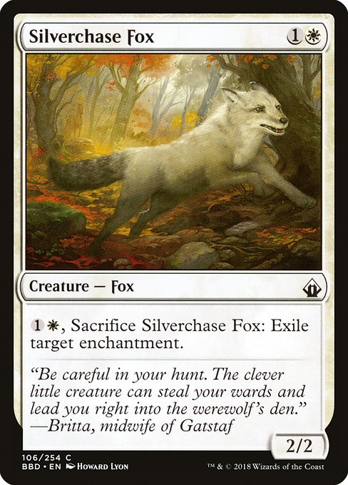 Magic the Gathering Card - Silverchase Fox - MTG Circle