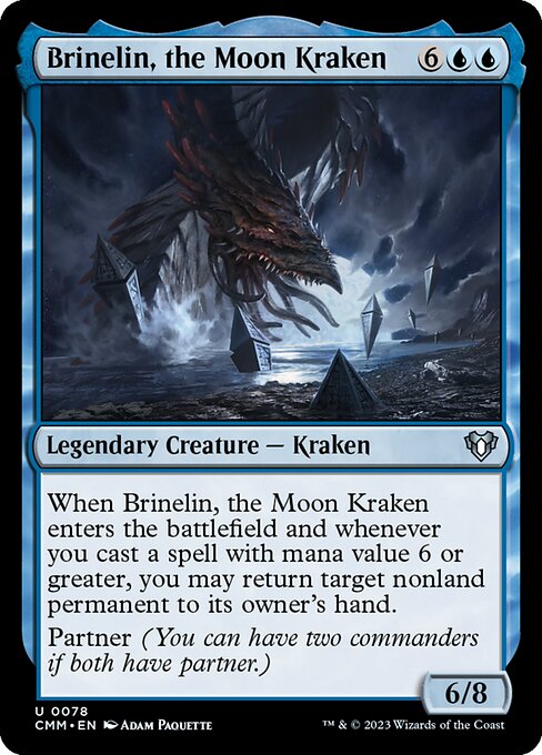 Magic the Gathering Card - Brinelin, the Moon Kraken - MTG Circle