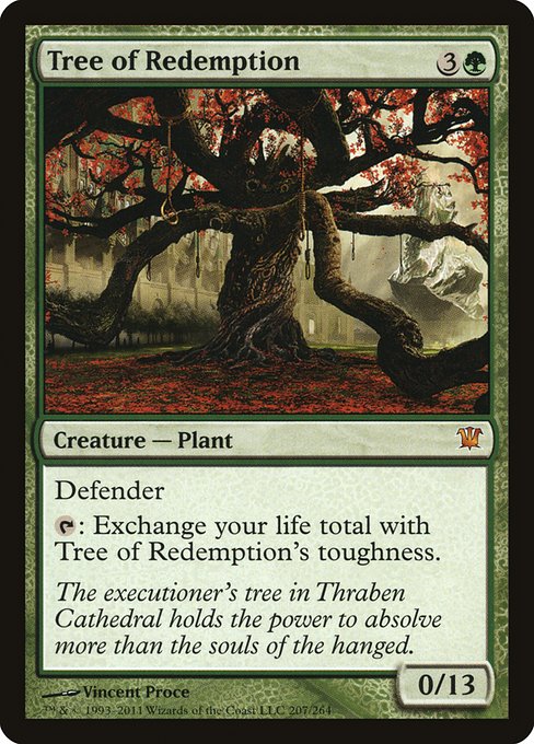 Magic the Gathering Card - Tree of Redemption - MTG Circle