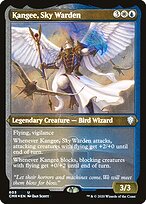 Magic the Gathering Card - Kangee, Sky Warden - MTG Circle
