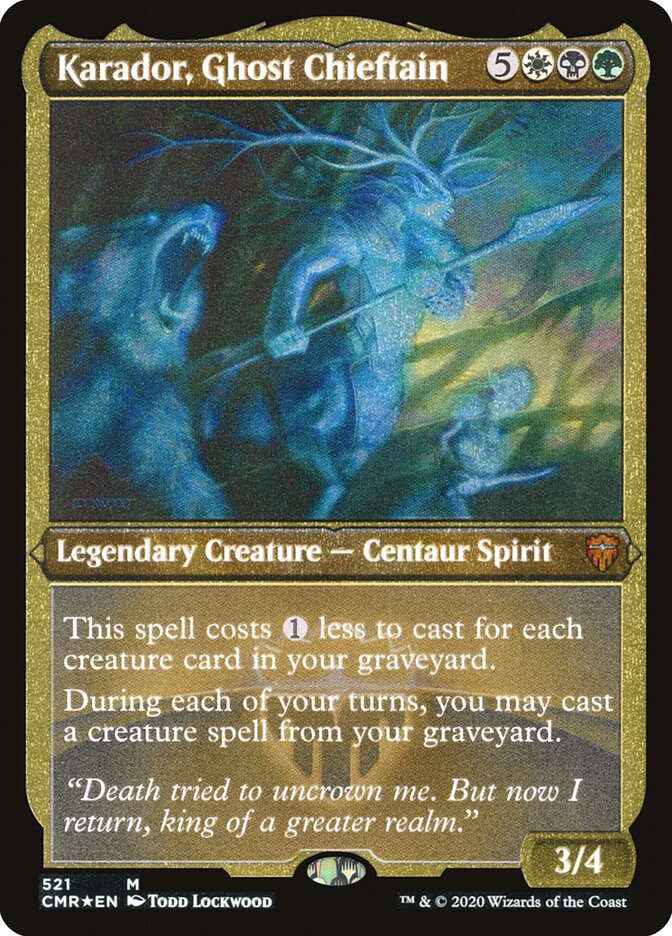 Magic the Gathering Card - Karador, Ghost Chieftain - MTG Circle