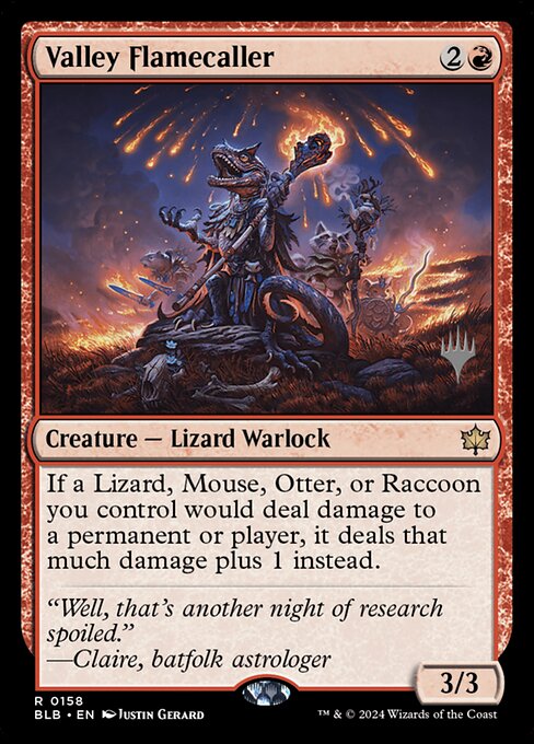 Magic the Gathering Card - Valley Flamecaller - MTG Circle