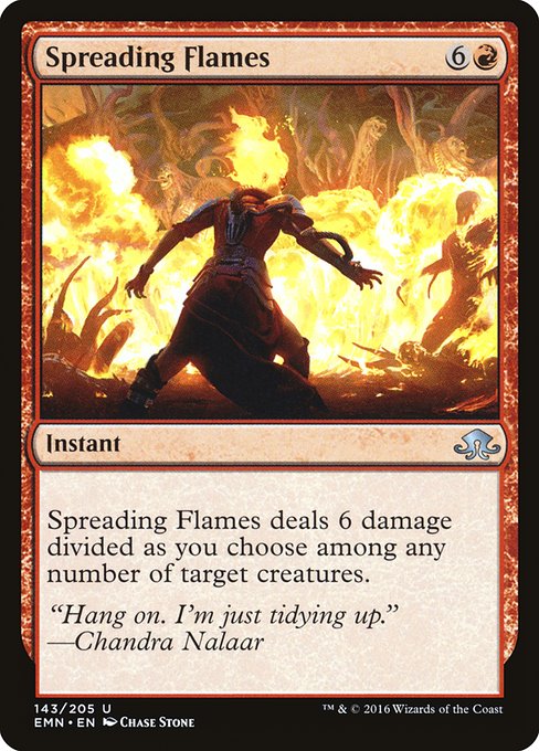 Magic the Gathering Card - Spreading Flames - MTG Circle