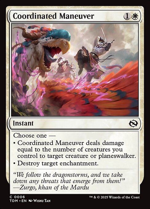 Magic the Gathering Card - Coordinated Maneuver - MTG Circle