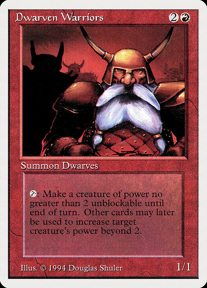Magic the Gathering Card - Dwarven Warriors - MTG Circle