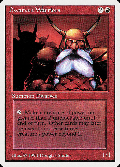 Magic the Gathering Card - Dwarven Warriors - MTG Circle