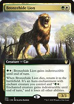 Magic the Gathering Card - Bronzehide Lion - MTG Circle