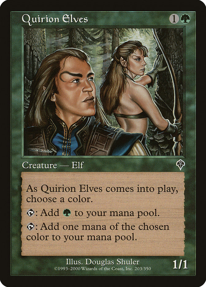 Magic the Gathering Card - Quirion Elves - MTG Circle
