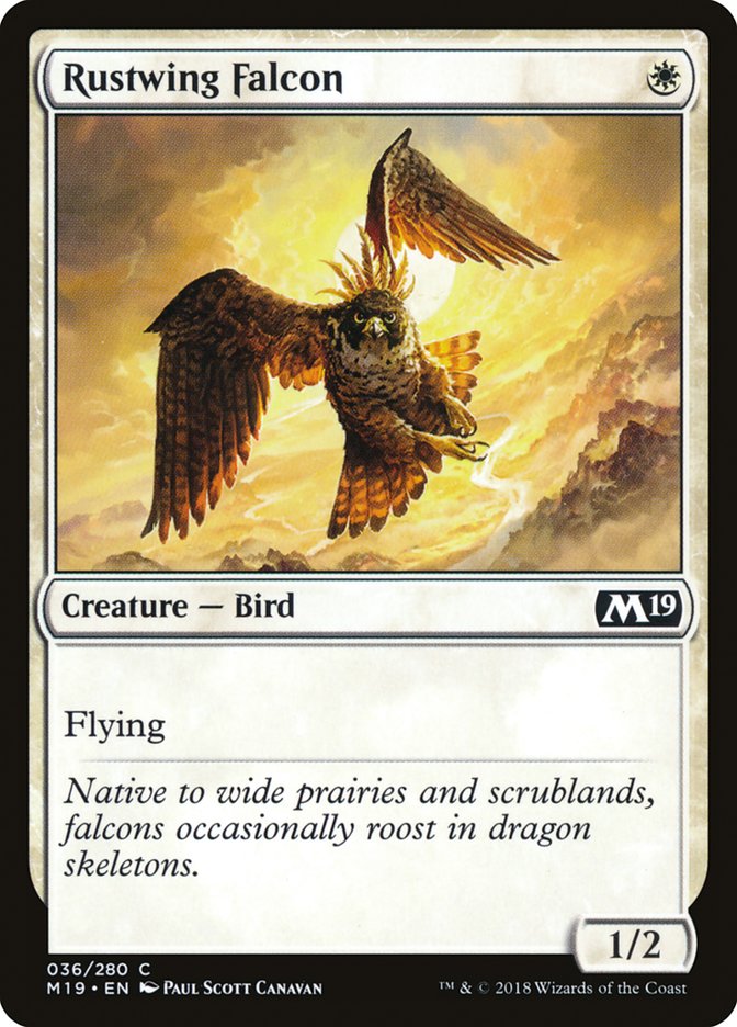 Magic the Gathering Card - Rustwing Falcon - MTG Circle