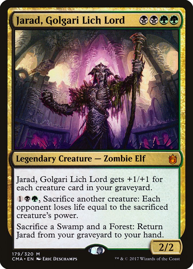 Magic the Gathering Card - Jarad, Golgari Lich Lord - MTG Circle
