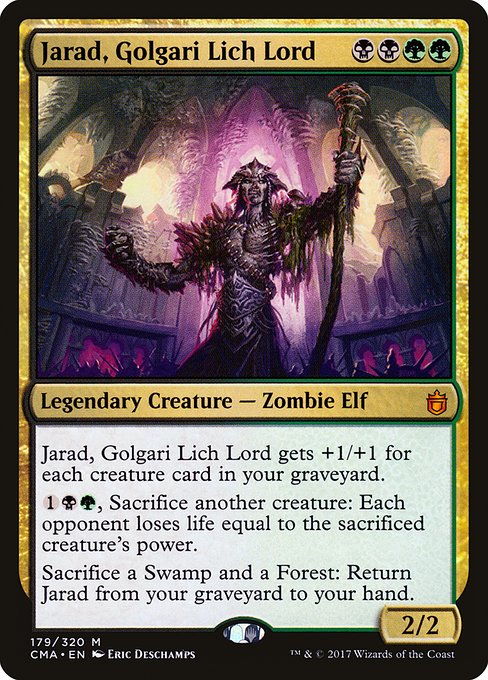 Magic the Gathering Card - Jarad, Golgari Lich Lord - MTG Circle