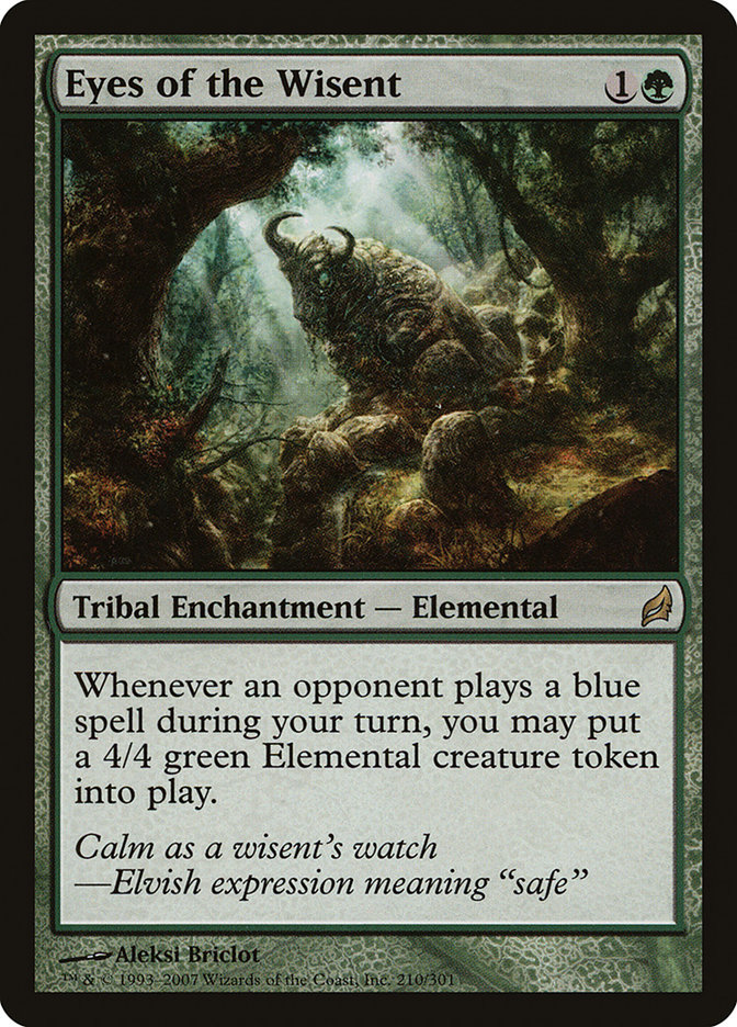 Magic the Gathering Card - Eyes of the Wisent - MTG Circle