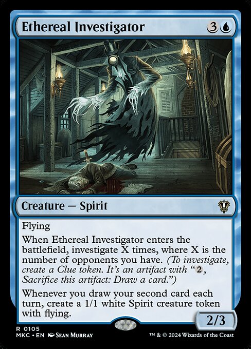 Magic the Gathering Card - Ethereal Investigator - MTG Circle